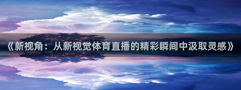 新球体育即时分：《新视角：从新视觉体育直播的精彩瞬间中汲取灵感》